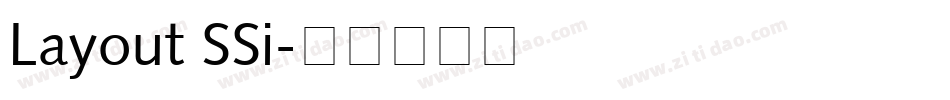 Layout SSi字体转换